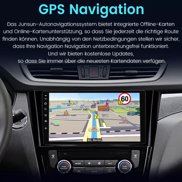 10.1"Android 12 Autoradio DAB Carplay GPS Navi for Nissan X-Trail Qashqai Rogue 3