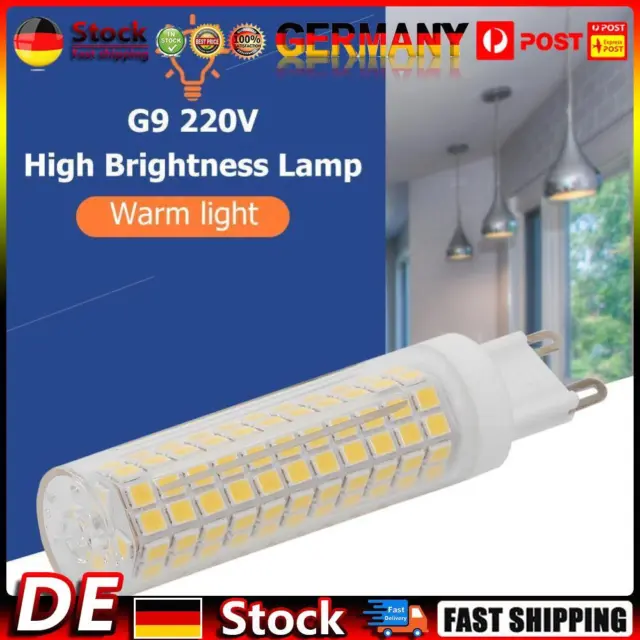 G9 LED Birne 15W 1500LM SMD 2835 Dimmbare Corn Light Keramiklampe (220V WW) DE