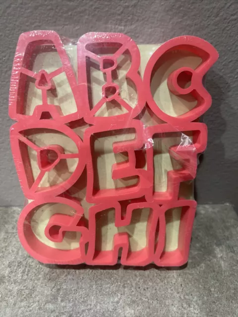 NEW Jello Jell-O Jigglers  ABC Alphabet Letters Molds/Cookie Cutters