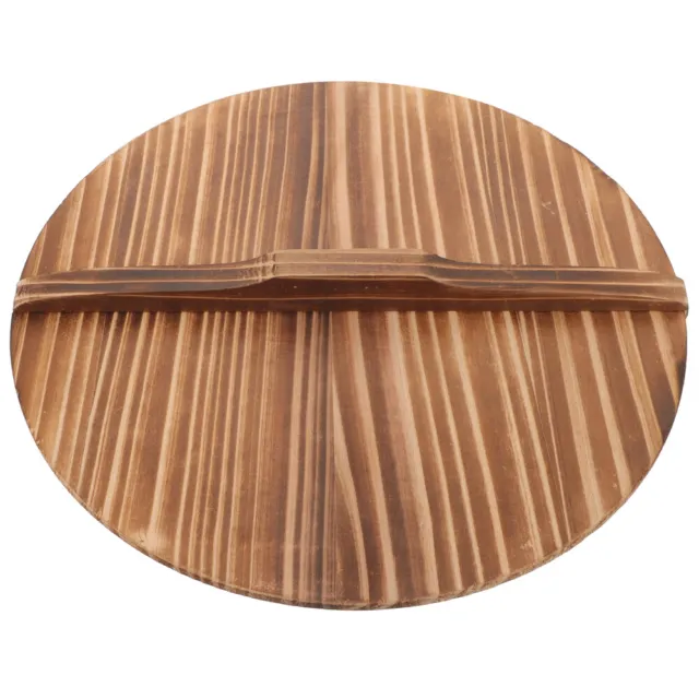 Olla de madera antiderrame tapa wok olla de madera accesorio de cocina