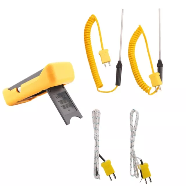 Digital K Thermocouple (-50-1300°C) with Dual Channel 4 Probe Handheld for4306