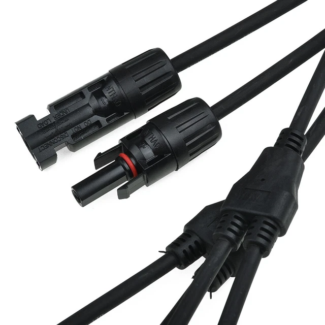 Branche Panneau Solaire 30A Câble Connecteur Ffm Mmf PV Répartiteur en T 2pcs