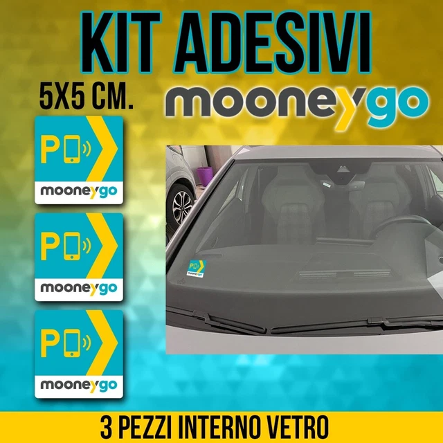 Adesivi Parcheggio Easy Park Adesivi Interni Per Auto Easy Park - Confezione Da 3 Pezzi In Vinile, Multicolore, Marca 3M Sticker Parcheggio Interno