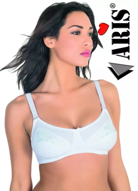 Reggiseno Donna Aris "Margherita" In Microfibra In Pizzo Coppa C Senza Ferretto