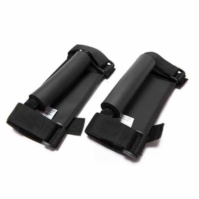 RUGGED RIDGE Deluxe Grab Handles  Bla ck 55-18 Jeep CJ/Wrangl 13305.02