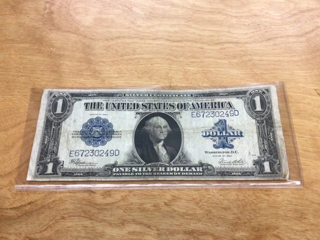 1923 $1 One Dollar Silver Certificate Large Size Note - Neat Find!