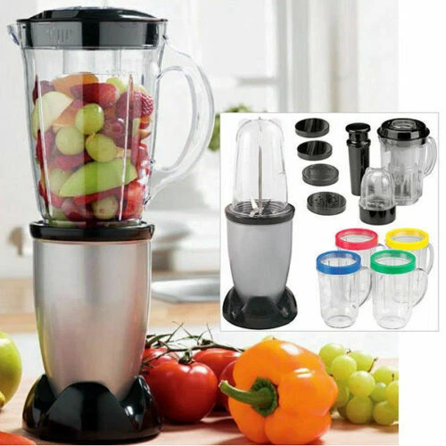 17Pc Multi Blender Food Processor Juicer Smoothie Maker Liquidiser Mixer Chopper