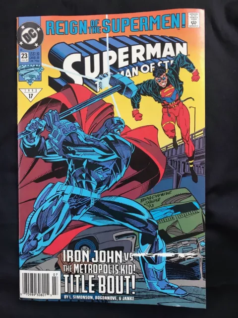 DC Comic Book Reign Of The Supermen Superman The Man Of Steal No. 23 1993 Comics