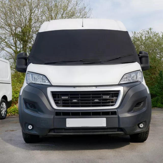 Peugeot Boxer Motorhome' Écran Drapé Gel Housse de Luxe (2024 A Partir) Noir 373 3