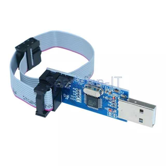 USBASP USBISP AVR Programmer Adapter 10 Pin Cable USB ATMEGA8 ATMEGA128 Arduino