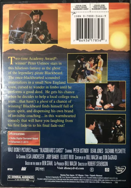 BLACKBEARD'S GHOST (DVD, 1968) $5.99 - PicClick