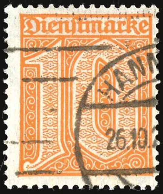 32900) Deutsches Reich Dienstmarken MiNr. 65 o Fotoattest Fleiner BPP Mi. 600.-