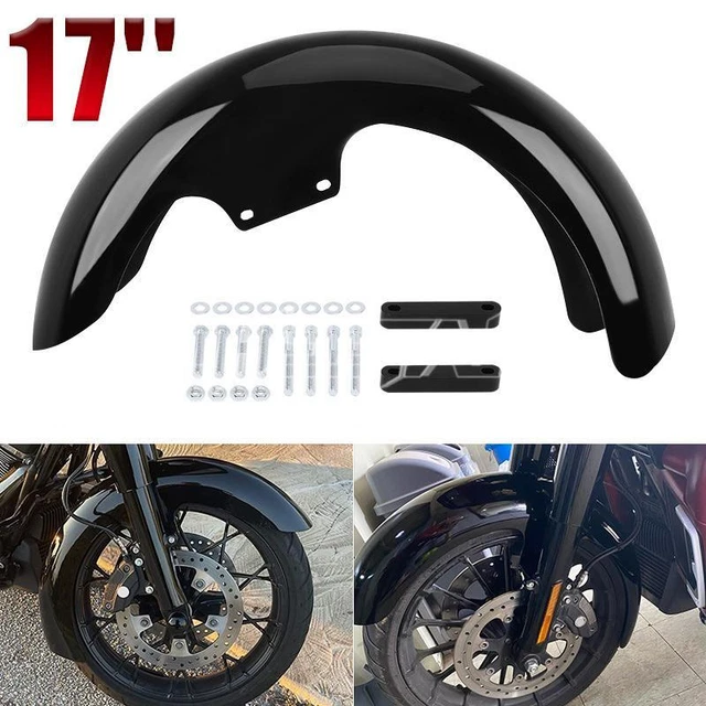 17'' Wrap Front Fender Fit For Harley Electra Road Glide Touring Baggers Custom