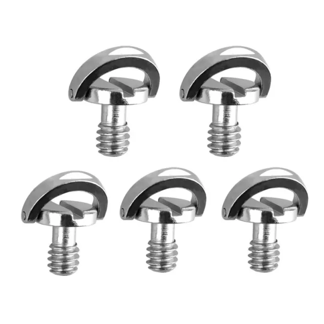 1X(5 Pack 1/4inch Release Plate Mounting Screw D- D Shaft QR Screw Adapter Mount