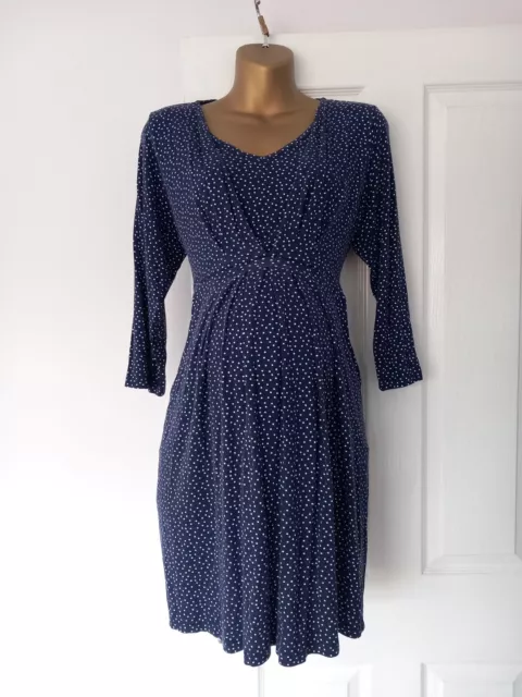 Jojo Maman Bebe - Navy Maternity & Nursing Dress - Size Large