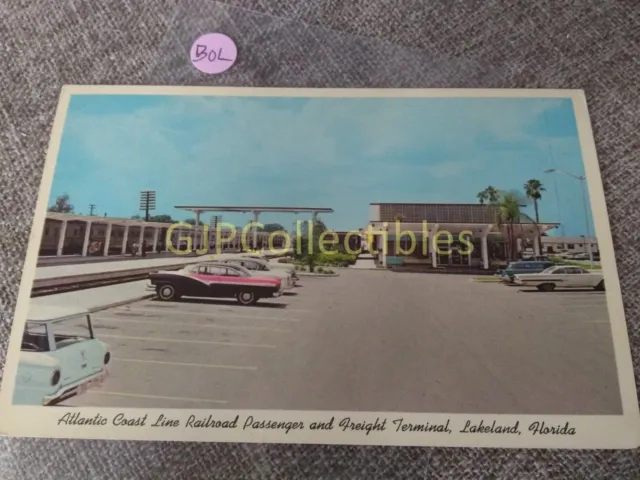 PBOK Train or Station Postcard Railroad RR ATLANTIC COASTLINE RAILROAD PASSENGER