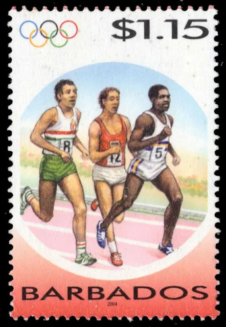 BARBADOS 1065 - Athens Olympics "Running" (pb10536)