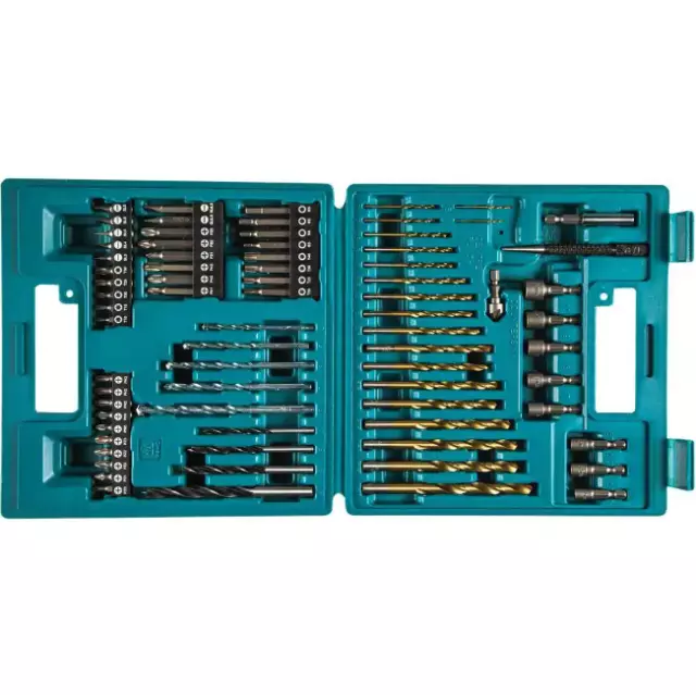 Makita Metal Wood Masonry Straight Shank Metric Drill and Screw Bit Set 75-Piece