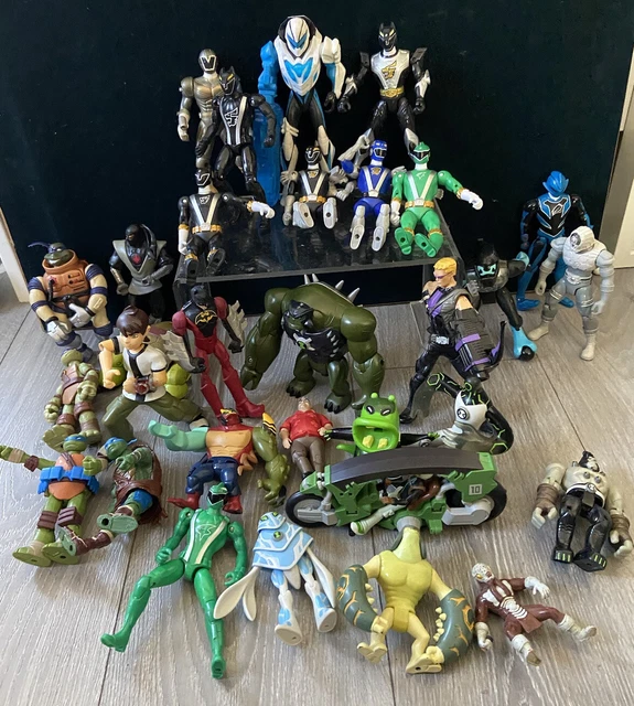 POWER RANGERS BEN 10 Ninja Turtles Max Steel Action Figures Bundle 32 £ ...
