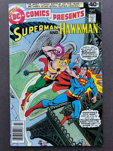 DC Comics Presents #11 (1977) Superman Hawkman High Grade VF/NM