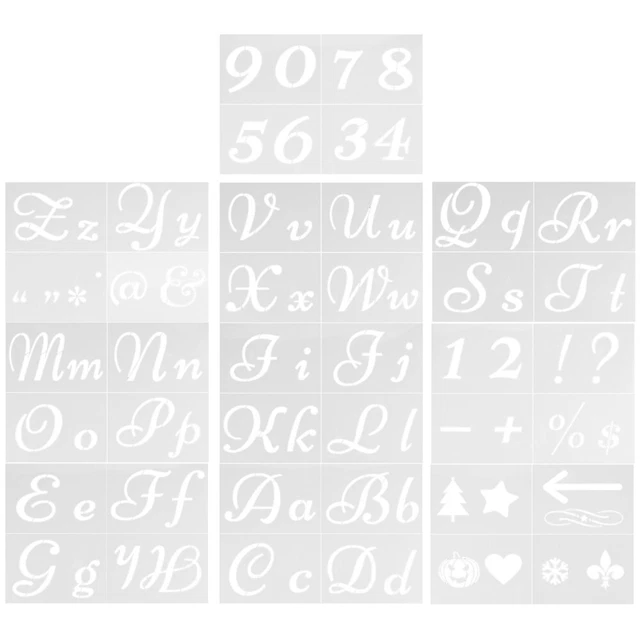 6 stencil a forma di farfalla, libellula, con 1 pennello in plastica