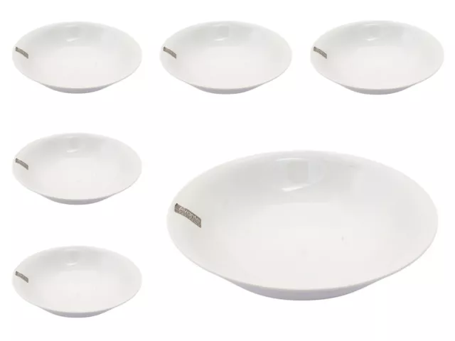 Set of 4 Salad Bowls Pasta Soup Serving Dish Bowl Large Porcelain Crockery 20cm