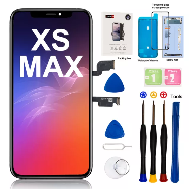 For iPhone XS Max Incell LCD 3D Touch Display Screen Replacement Lot With Tool