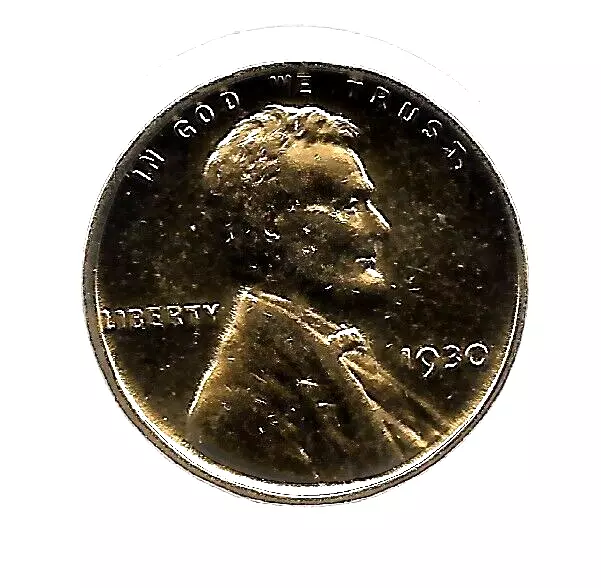 1930 US Liberty Lincoln Gold Cent Penny Great Depression Collection Coin LOT:57