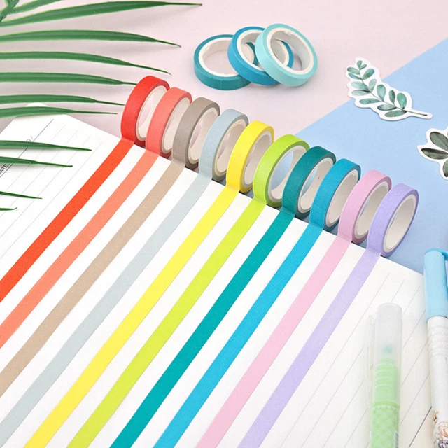 40 Pcs Bricolage Washi Bandes À La Main Livre Album Coloré Bandes De Papier 3