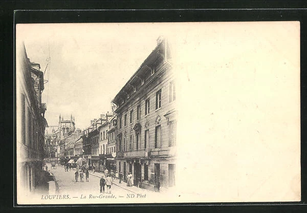 CPA Louviers, la Rue-Grande