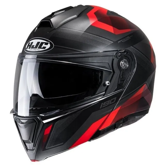 Casque de Moto Moduler HJC I90 Lark MC1SF Black / Rouge Mat