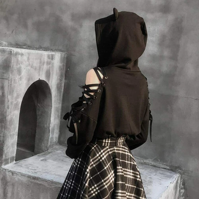 Women's Cat Ear Hoodie Pullover Long Sleeve Hooded Sweatshirt Air Sweatshirt Men