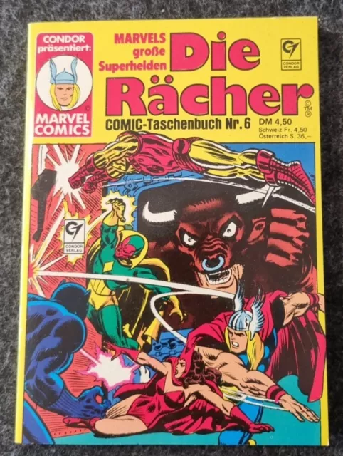 Marvel Comic-Taschenbuch Die Rächer Nr.6 Aus dem Condor Verlag sehr selten TOP!