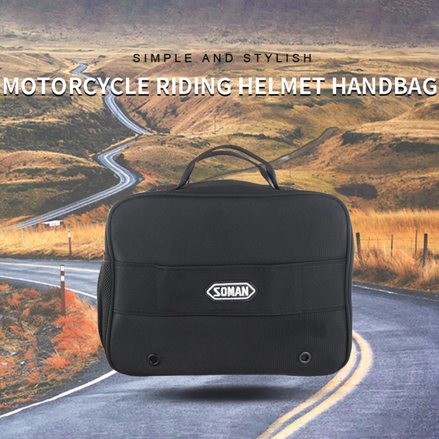 Tkb-01 borsa casco foderata resistente all'usura supporto casco moto impermeabile