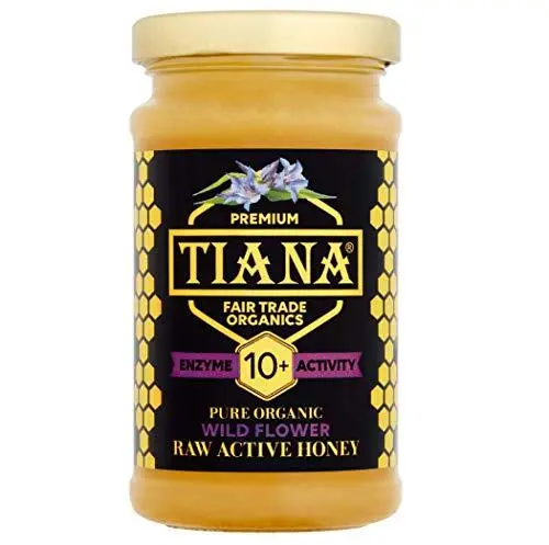 Tiana TIANA Fairtrade Organics Raw Active Wildflower Honey 10+-2 Pack