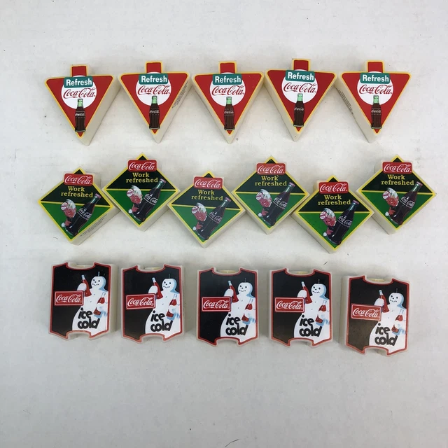 Coca-Cola Vintage Blow Mold Plastic String Light Covers - Set of 16