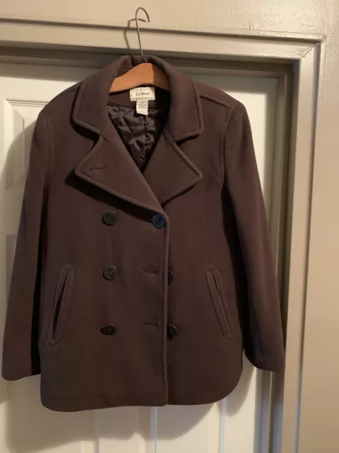 LL bean wool jacket womans Size S