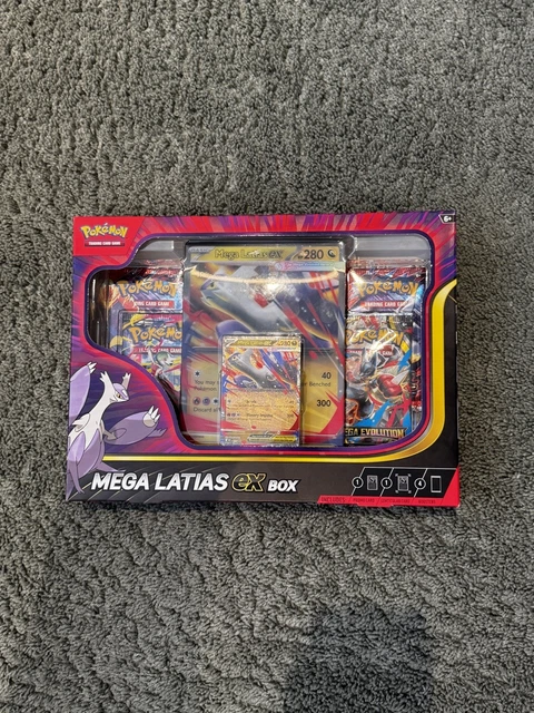 thumbnail image 2 of Pokemon TCG: Mega Evolution Mega Latias Ex Box (Factory Sealed W/ 4 Booster Packs) 2 of 6