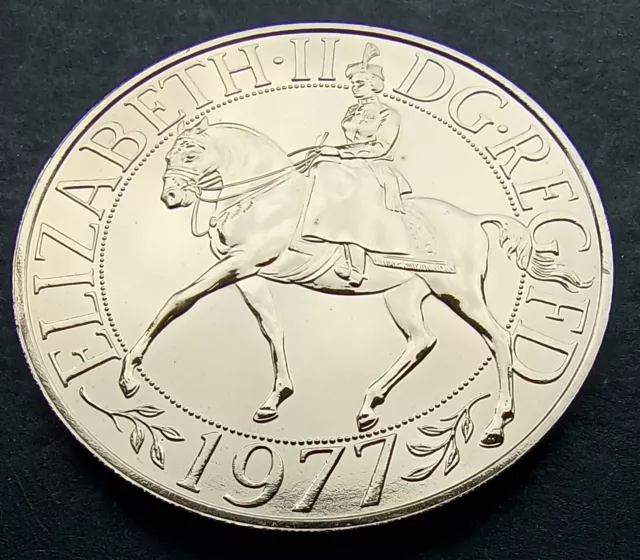 1977 Queen Elizabeth II Silver Jubilee 25p Crown Proof British Coin