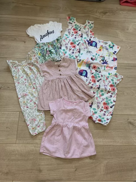 Next baby girl 3-6 months Summer dress romper bundle