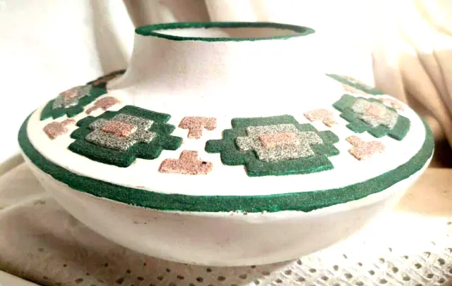 Art Pottery Vase Signed Prieto Clovis New Mexico Handcraft Southwest Style 1993