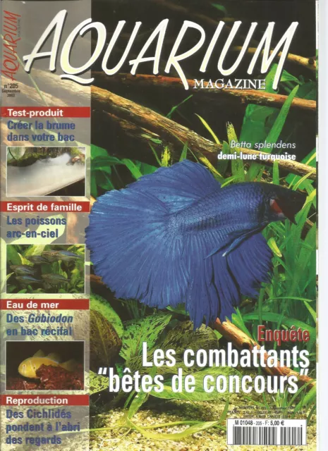 Aquarium Magazine N°205 Combattants / Creer Brume Ds Bac / Gobiodon / Cichlides