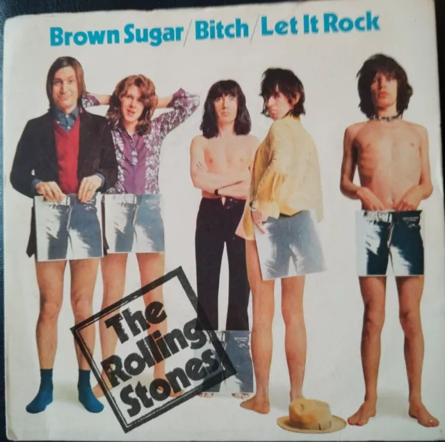 The Rolling Stones Brown Sugar  RS 19100 France 1971 7" 45 Sp