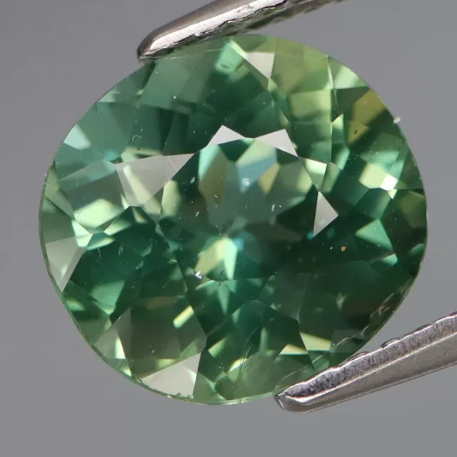 3.35Ct.Ravishing Color&Full Sparkling! Natural Blue Green Apatite Madagascar