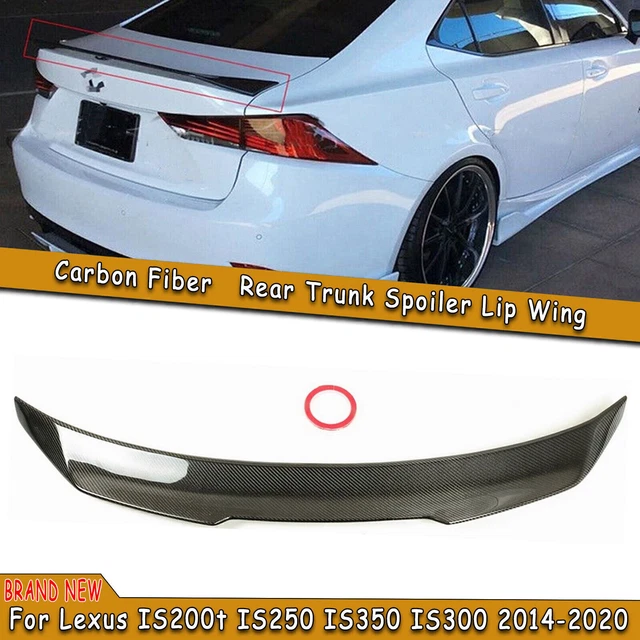 Spoiler bagagliaio posteriore in fibra di carbonio per labbra per Lexus IS200t IS250 IS350 14-20