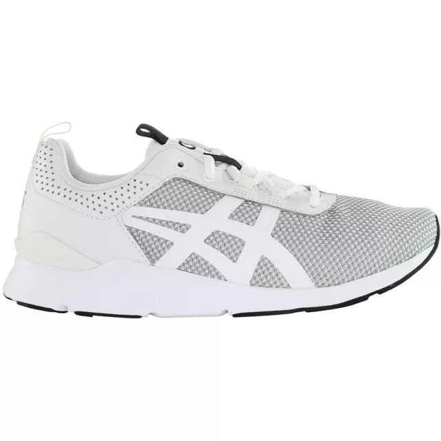Asics Gel-Lyte Runner White Textile Mens Lace Up Trainers HN7D3 0101