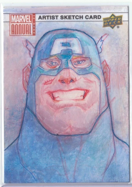 Upper Deck Marvel Annual Twovoo Sketch Captain America 1/1