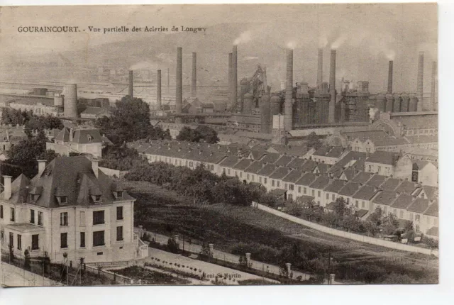 GOURAINCOURT - Meurthe et Moselle - CPA 54 - partial view of Longwy steelworks
