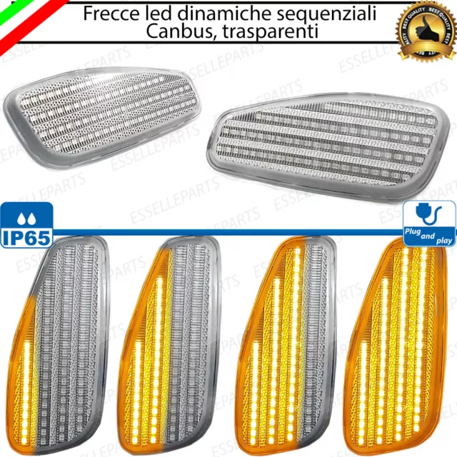 Coppia Frecce Laterali Led Progressive Dinamiche Jeep Renegade Trasparenti