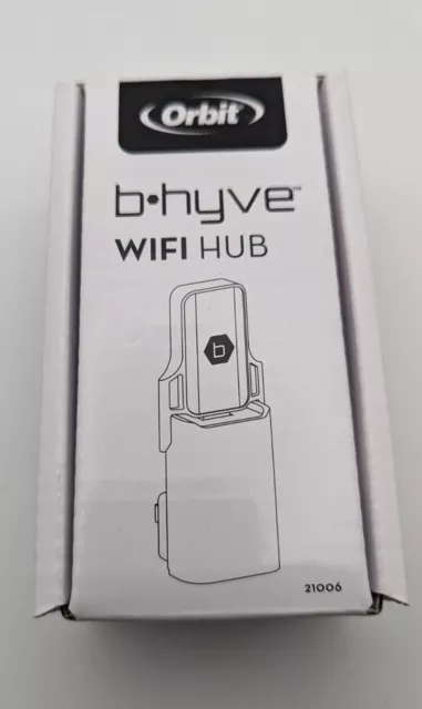 Orbit 21006 B-Hyve Wi-Fi Hose Faucet Hub With AC Adapter. New In Sealed Box